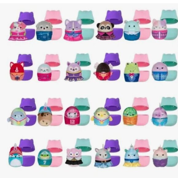 Squishmallows Girls Pastel Boy Shorts Size 4 & Squishville Mystery Mini Set - Picture 11 of 13